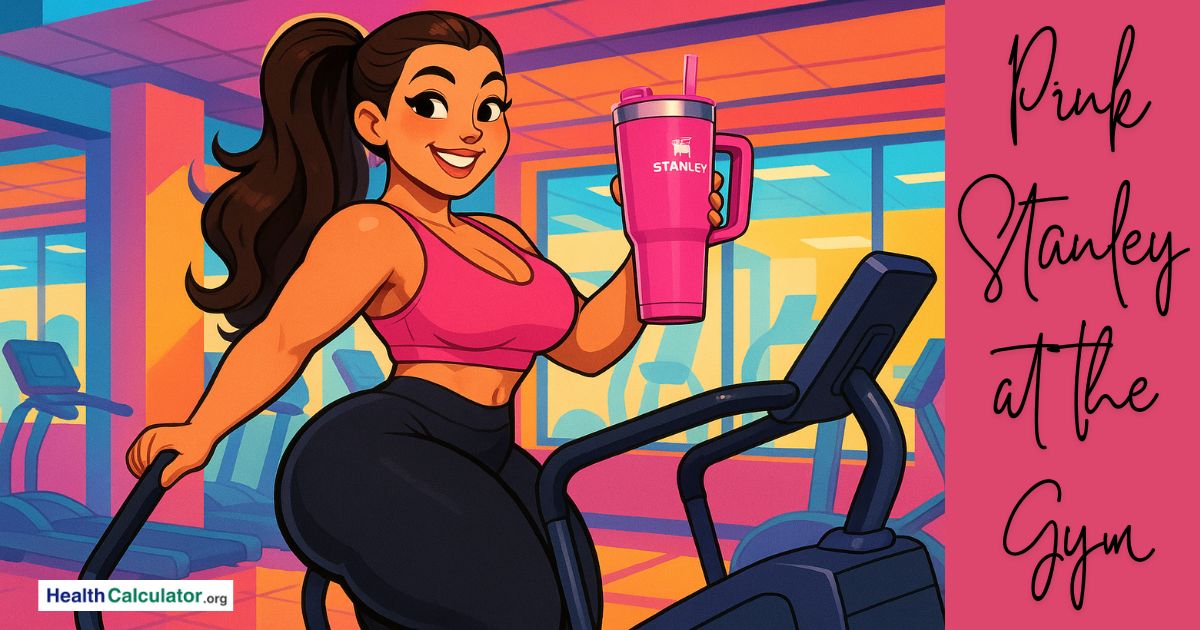 Pink Stanley at the Gym
